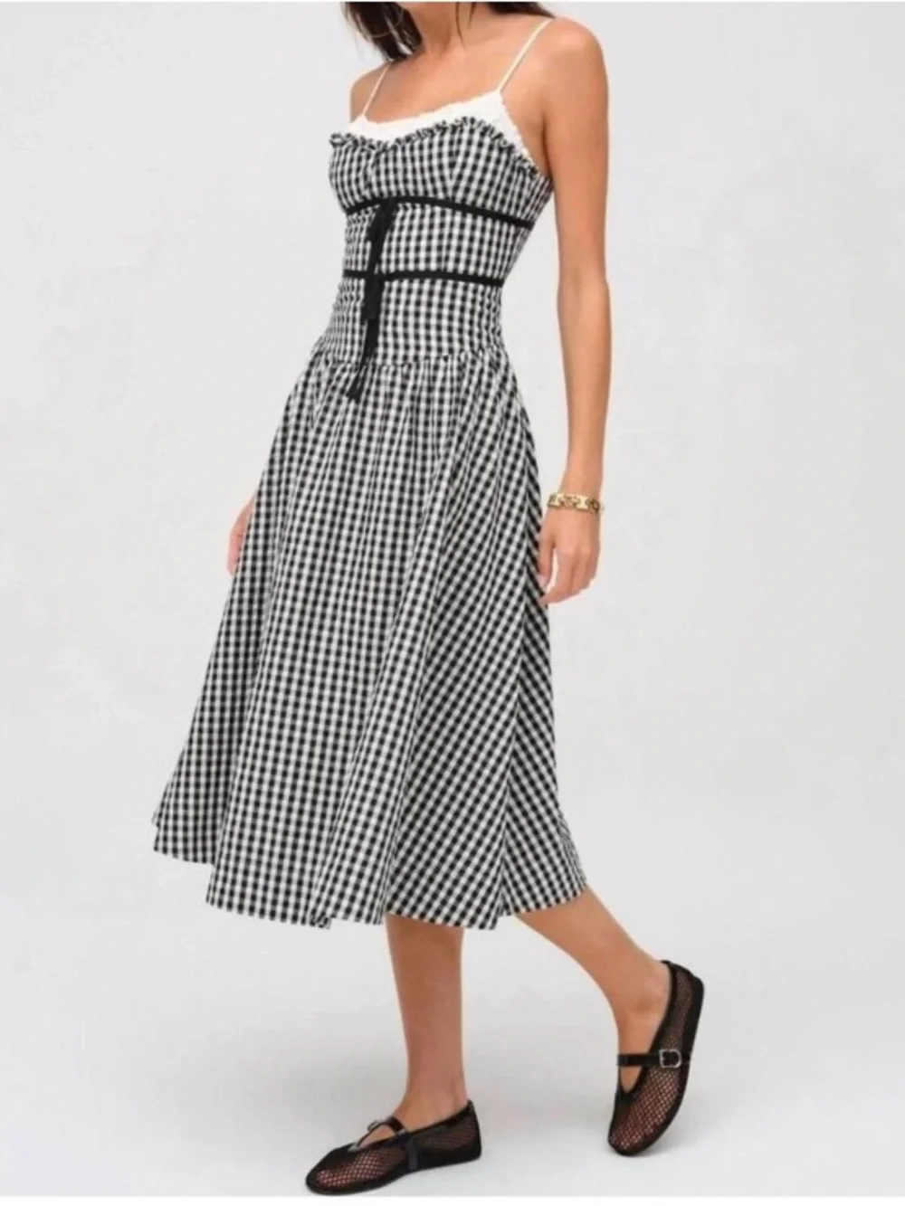 midi dress cotton combed Kyra Gauze | Midi Dress | Black - Boho Relaxed Fit Cotton LBD